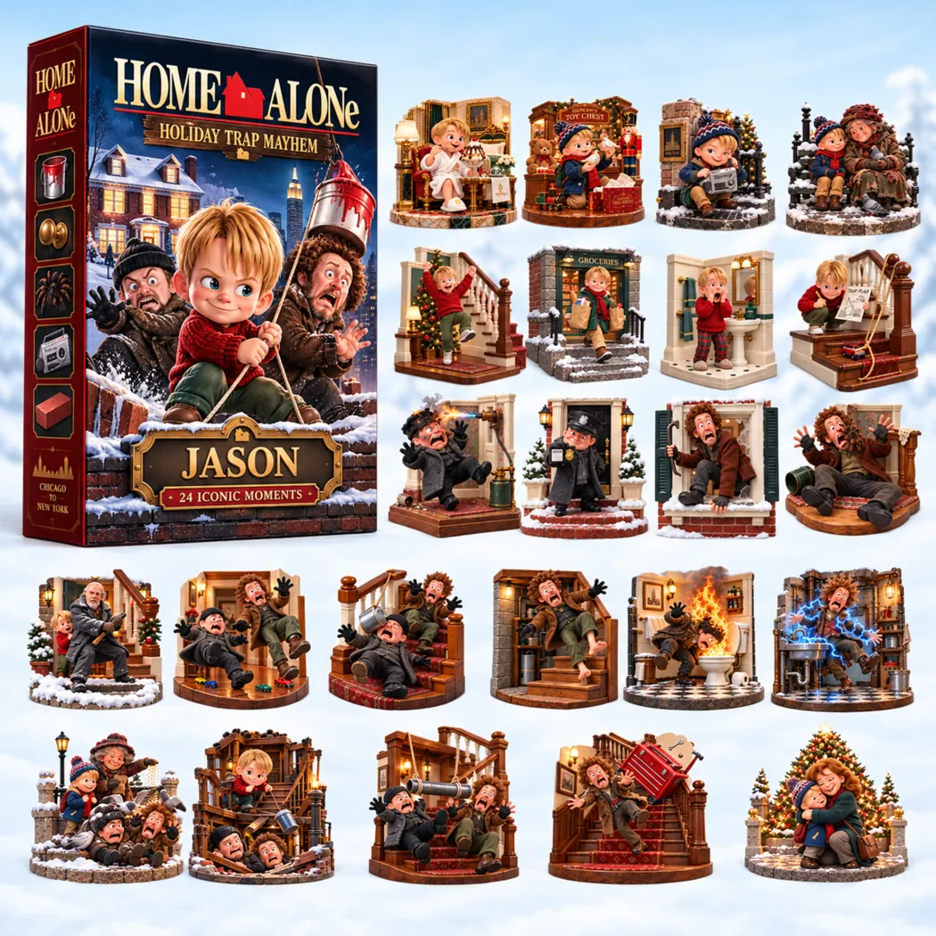 Home Alone Holiday Trap Mayhem Personalized 24 Days Mini Figurine Advent Calendar Home Alone Holiday Trap Mayhem Personalized 24 Days Mini Figurine Advent Calendar