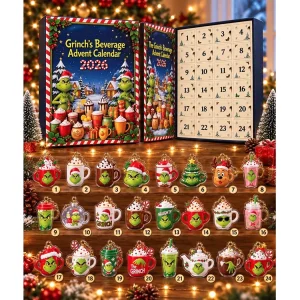 Grinch Beverage 2026 Festive 24 Days Christmas Countdown Gift Advent Calendar
