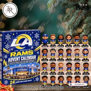 Los Angeles Rams 2026 Holiday 24 Days Mini Figure Countdown Advent Calendar