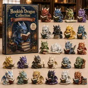 The Bookish Dragon Collection 24 Day Christmas Countdown 3D Effect Acrylic Ornaments Advent Calendar