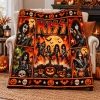 Sleep Token Metal Band Dark Art Hooded Figure and Moon Premium Cozy Fleece Blanket Sleep Token Metal Band Dark Art Hooded Figure and Moon Premium Cozy Fleece Blanket