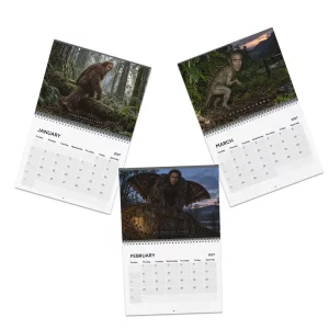 Nicolas Cage Cryptids Funny White Elephant Gag Gift 2027 Wall Calendar