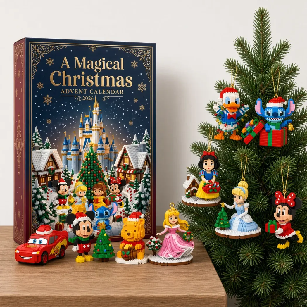 Magical Kingdom Cartoon Character 3D Mini Building Block Holiday Countdown Christmas Tree Ornament Blind Box Advent Calendar Magical Kingdom Cartoon Character 3D Mini Building Block Holiday Countdown Christmas Tree Ornament Blind Box Advent Calendar