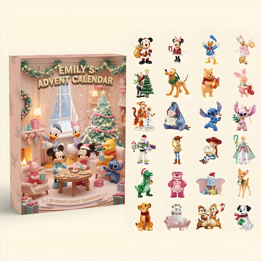 Personalized Disney Winnie the Pooh and Friends Christmas 24 Days Holiday Countdown Acrylic Ornaments Advent Calendar Personalized Disney Winnie the Pooh and Friends Christmas 24 Days Holiday Countdown Acrylic Ornaments Advent Calendar
