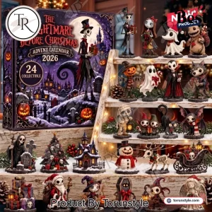 The Nightmare Before Christmas 2026 Spooky Holiday 24 Days Countdown Mini Resin Figures Advent Calendar