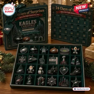 Philadelphia Eagles Football Fan 24 Days Keepsake Ornament Countdown Advent Calendar