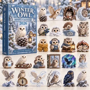 Winter Owl 2026 Christmas 24 Handcrafted Collectible Ornaments Countdown Advent Calendar