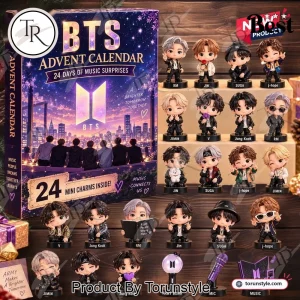 BTS K-Pop Music Surprises 24 Days Christmas Countdown Figurine Advent Calendar
